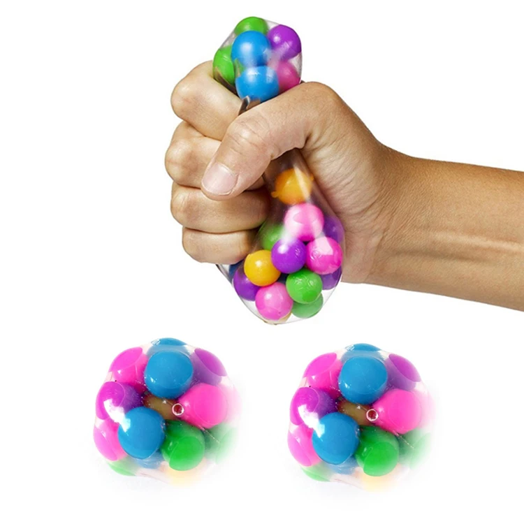 Foam Squishy Top Quality Anti Soft Oval Figet Water Beads Customise Stress Changing Relief Balls Toys For Kids