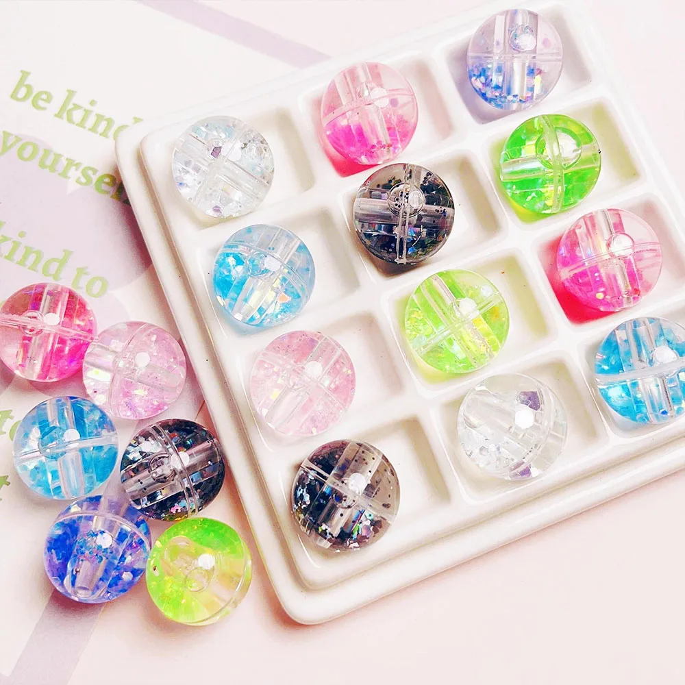 Wholesales Bulk Price Mix Neon Color Beaded Chunky Jewelry 20mm Clear Resin Rhinestone Ball Beads For Pen Beadable Beads