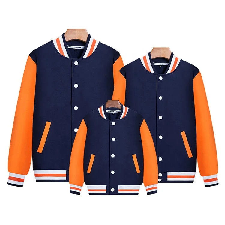 Low MOQ Custom Logo Mens Twill Winter Letterman Baseball Jacket