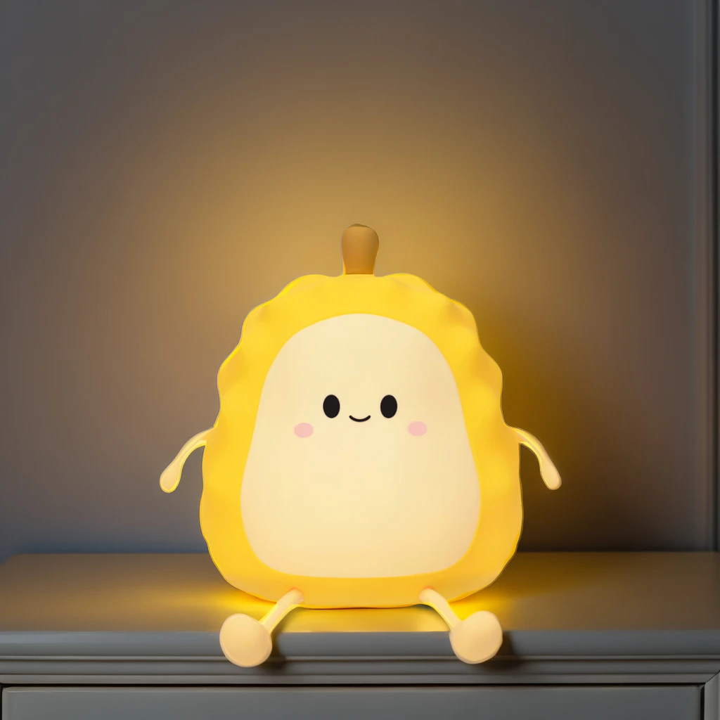 Good Luck Lotus Night Light Quality Choice Cute for Kids LED Small 60 Modern Nordic Table Lamp Nordic Donut Lamp Glass DC 5V 1A