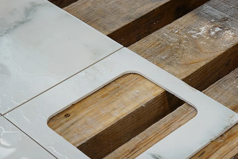 Stone Countertop Curved Edge Cutting Machine 4 Axis Stone Cutter 5 Axis Bridge Saw Cnc For Processing Flooring And Wall Tiles