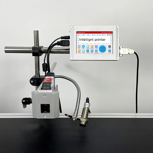 TIJ 5 inch screen Online Batch Code Thermal Inkjet Printer Continuous Inkjet Printer TIJ Printer Date Inkjet Coding Machine