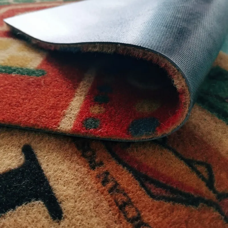 Canada popular print door mats for home entrance luxury anti non slip door mats dirt trapping outdoor welcome mat