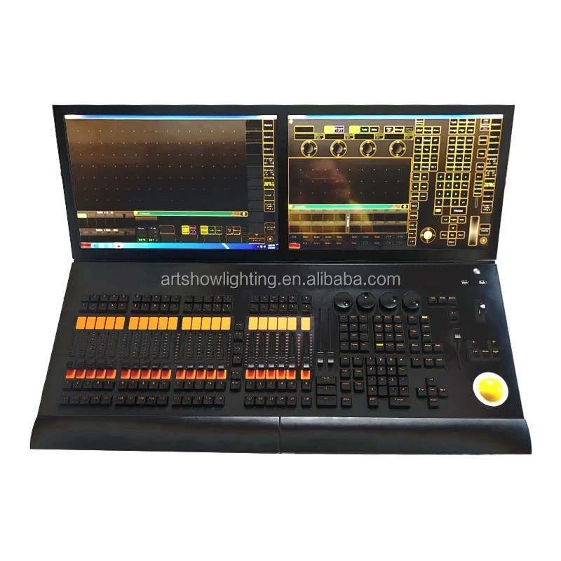 Professional stage lighting DMX controller grand ma 120G SSD/ CORE I7 CPU 8G RAM Grand MA2 console dmx512 with flight case