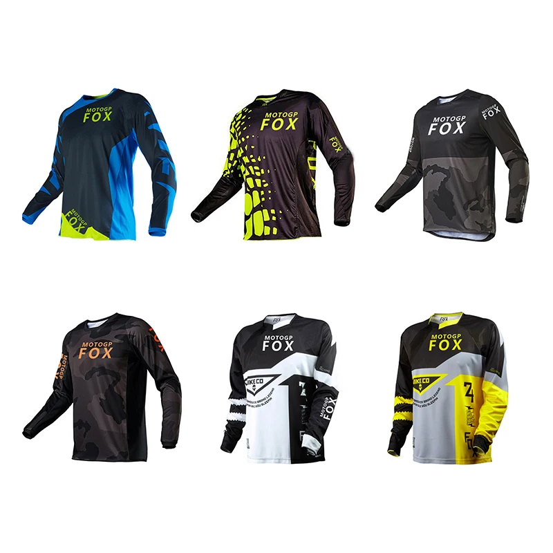 Hot Sales MotogpFox Race Falcon Jersey Street Moto Summer Long Sleeve Mountain Bicycle Offroad Racing T-shirt
