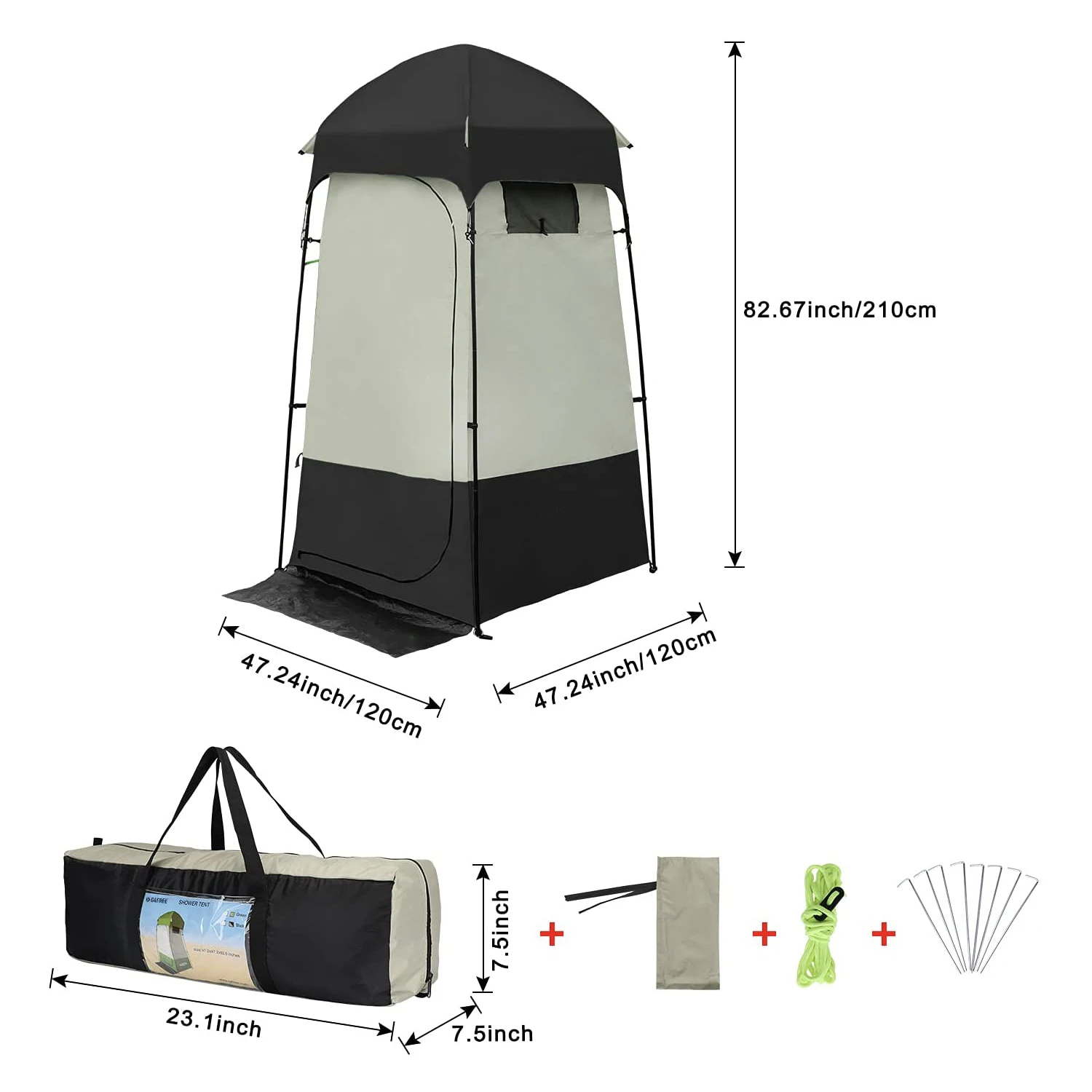 Toilet Tent Changing Camping Shower Tent Outdoor Mobile hanging Room Storage Tent Portable