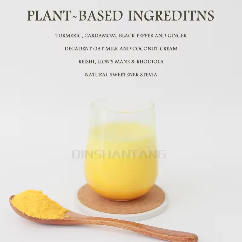 Private Label Superfood Strengthen Immune System Golden Milk Powder Turmeric Cinnamon Latte