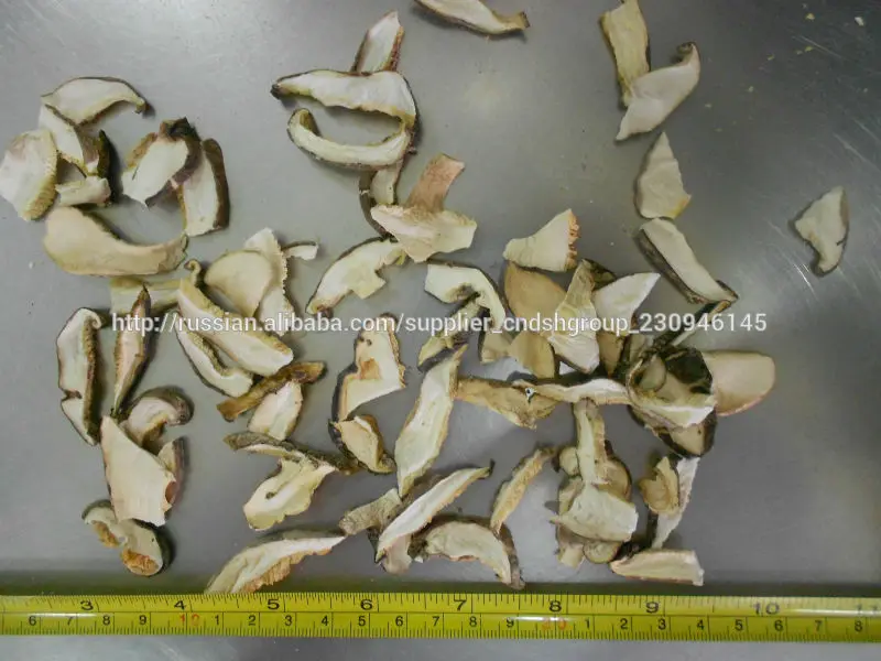 Сушеные грибы шиитаке резанные слайсы с ножкой 1-3 см и ниже