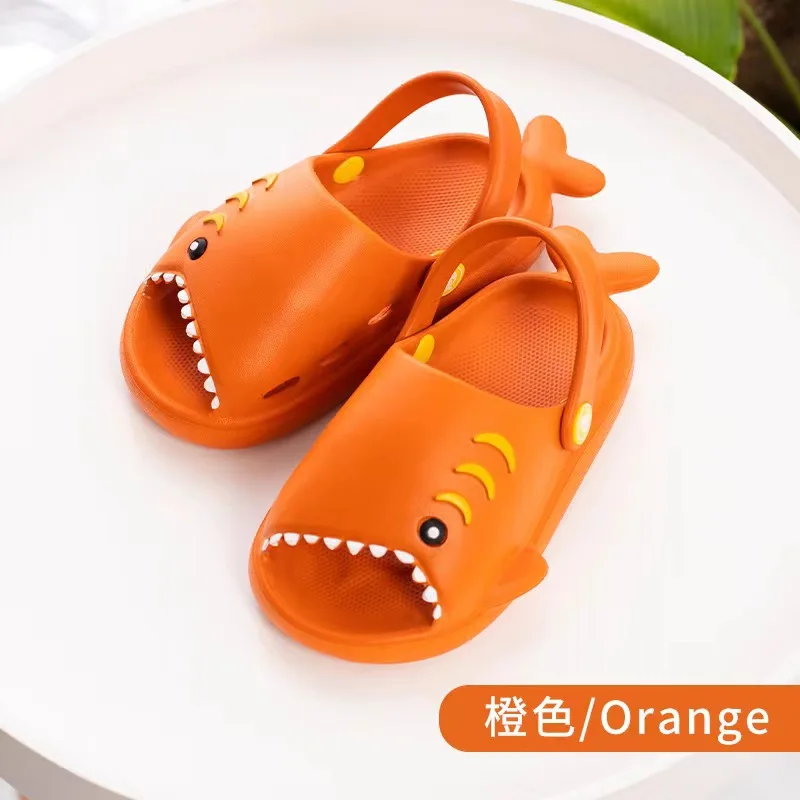 Factory Price Animal Shape Soft Comfortable Kids Cute Beach Shark EVA Sandal For Kids