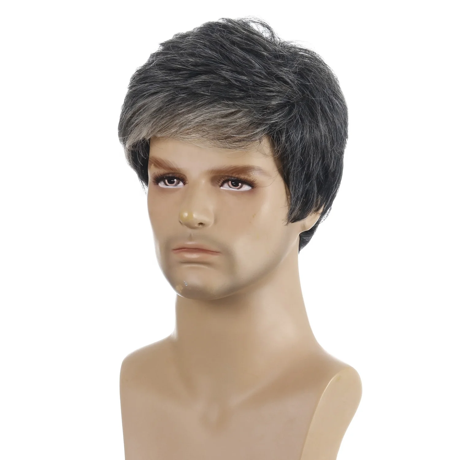 Competitive Price Wigs Men Full Lace Front Human Brazilian Hair Wigs