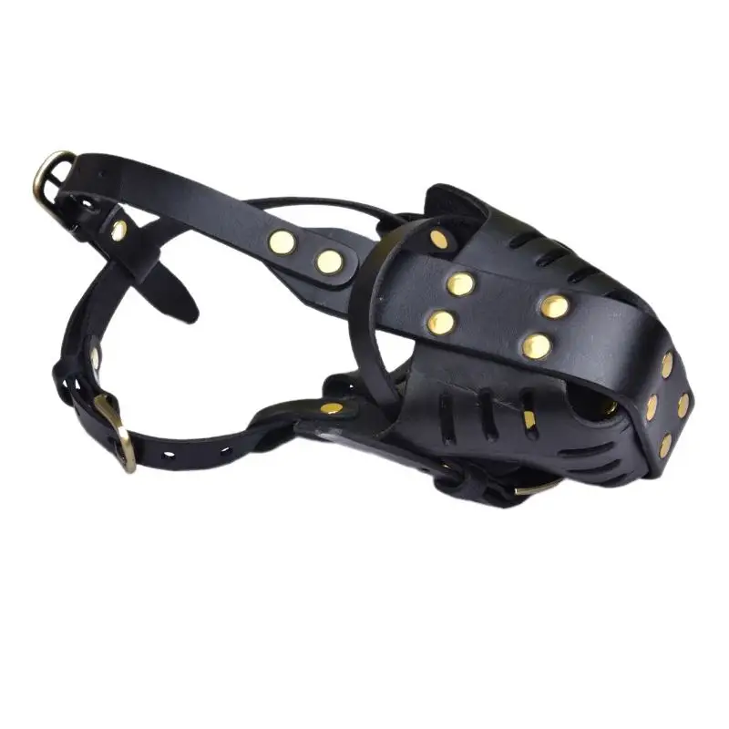 Качественные регулируемые кожаные намордники для животных