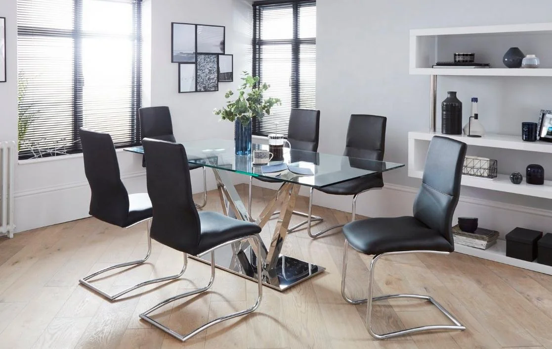 2021 modern dining room furniture table with stainless steel base