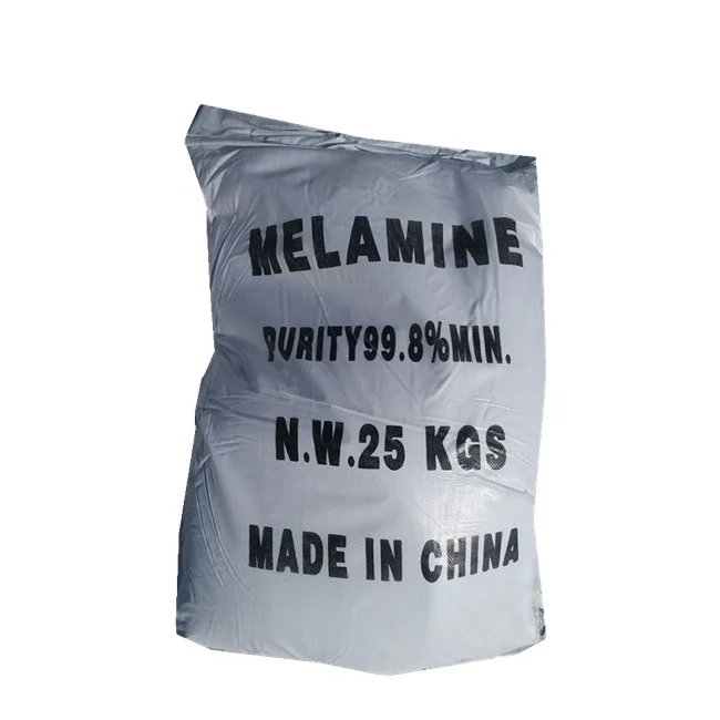 white crystalline 99.5% Min Melamine Powder for laminates and plywood factory