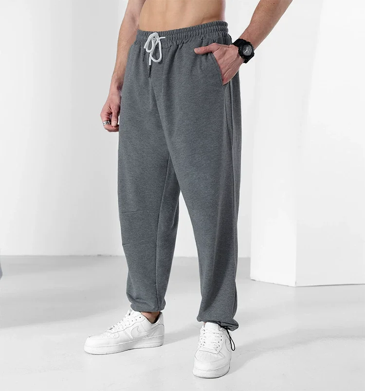J&Hn fashion 2022 new arrivals 3XL plus size mens casual jogger pants drawstring waist sweatpants fashion solid color