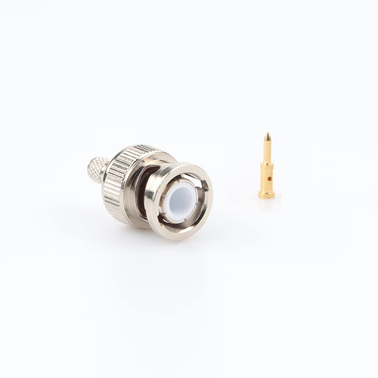 BNC brass  connector 75Ohms for  RG174 RG316