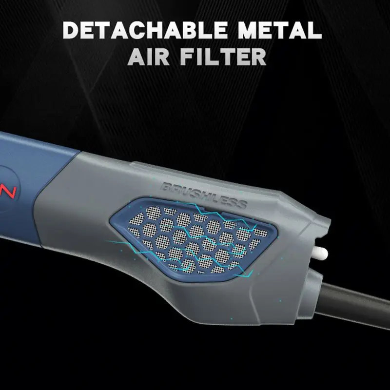 Variable speed 4inch brushless angle grinder high voltage portable mini angle grinder for large structure