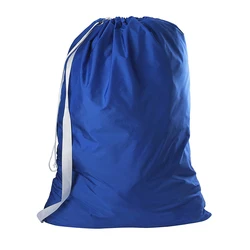 Portable waterproof Nylon laundry wash bag with Shoulder Strap