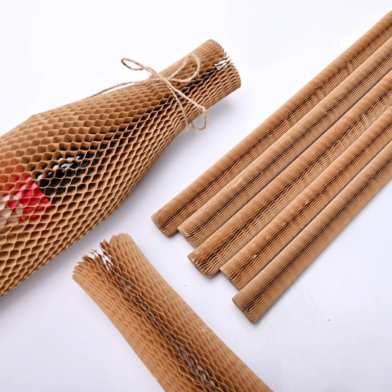Eco-biodegradable Recyclable kraft paper sleeve packaging  Direct Sales Customized Size Honeycomb Paper Sleeve Sock
