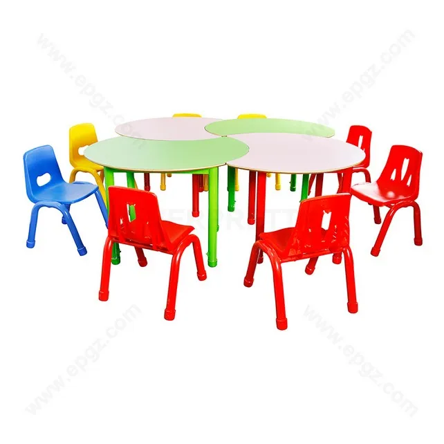 Modern Preschool Furniture Children Activity Table and Chair Set