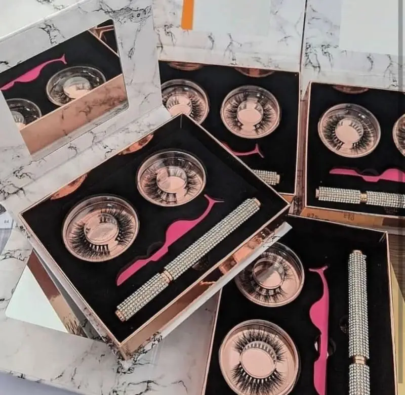 Latest Fashion 22mmMink Eyelashes 3D Mink False Lashes Create Your Own Brand 100% Real Mink Lashes3D Wholesale Vendor Bulk