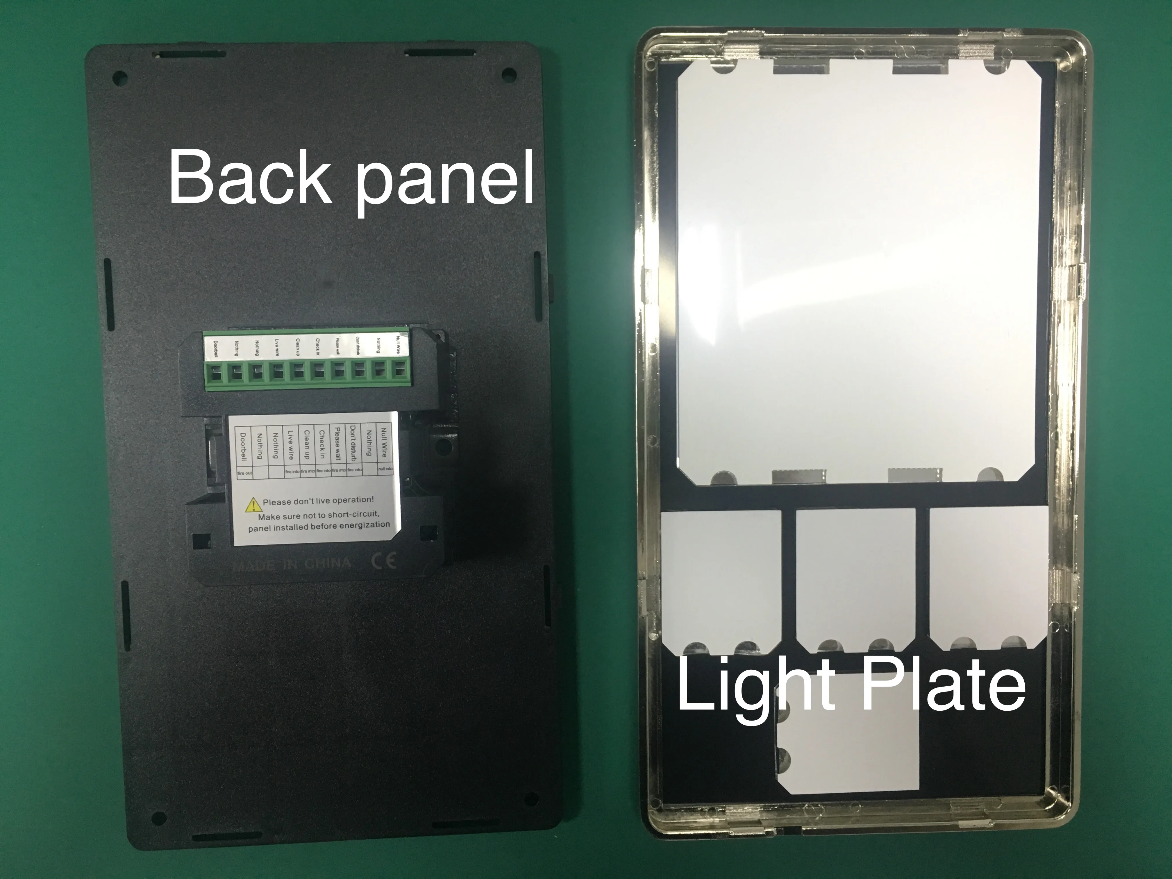 Hotel Apartment Hospital LED Room Number Doorplate Sign, DND Switch Light Touch Switch,TASRDC Hotel Doorplate Switch