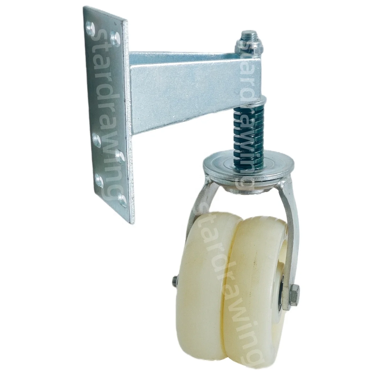SS 150mm Gate Supporting Wheel Shock Absorbing Garage Door Wheel Castor