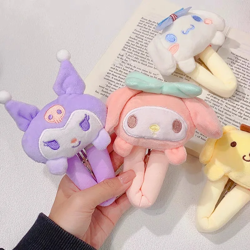 Girl Hair Hoop Kuromi Plush Wide-edged Head Hoop Melody Girls Head Hoop Headband Sanrio Hairpins