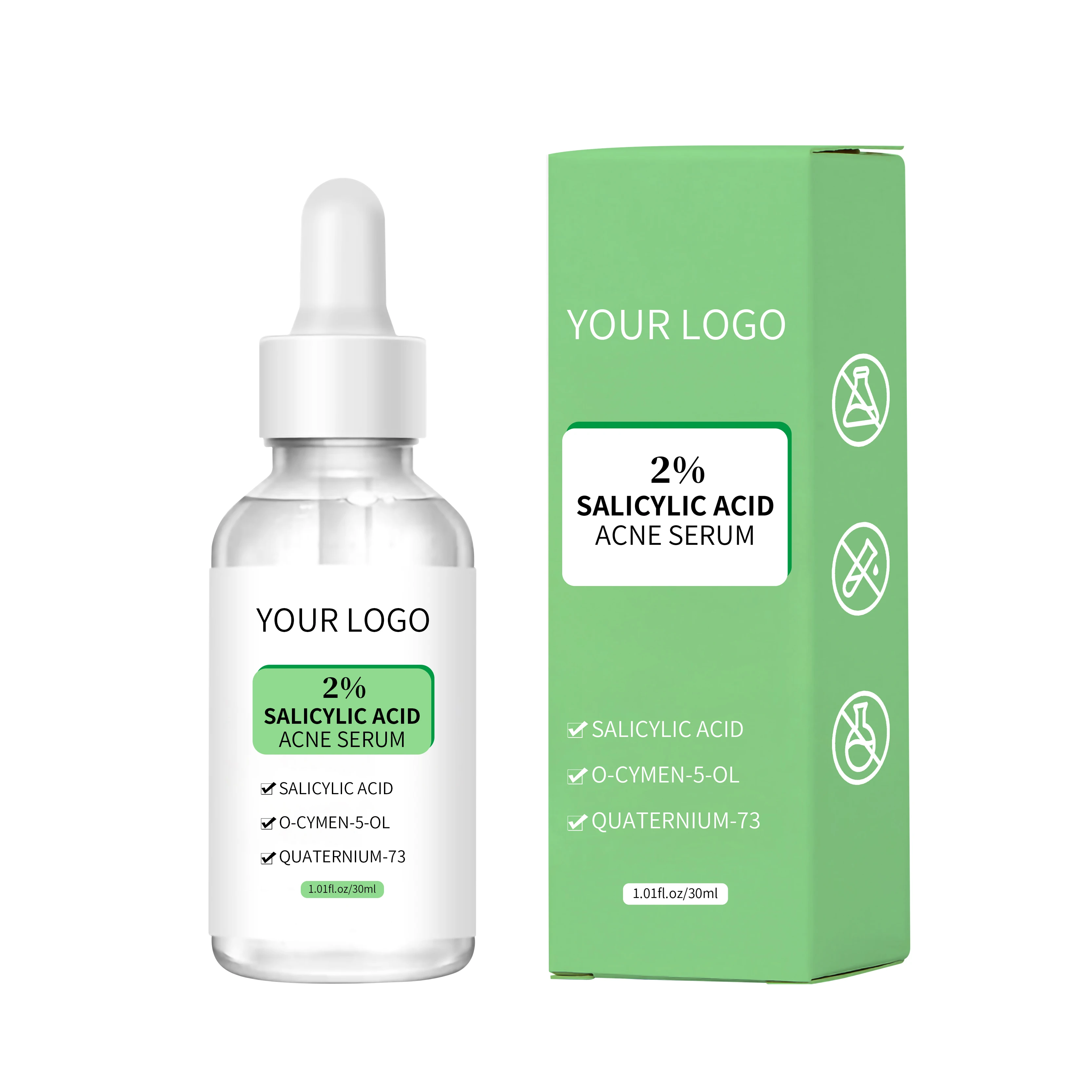 Private Label Skin Maintenance 2% Salicylic Acid Essence Anti-Acne Serum Facial Acne Remover Salicylic Acid Serum
