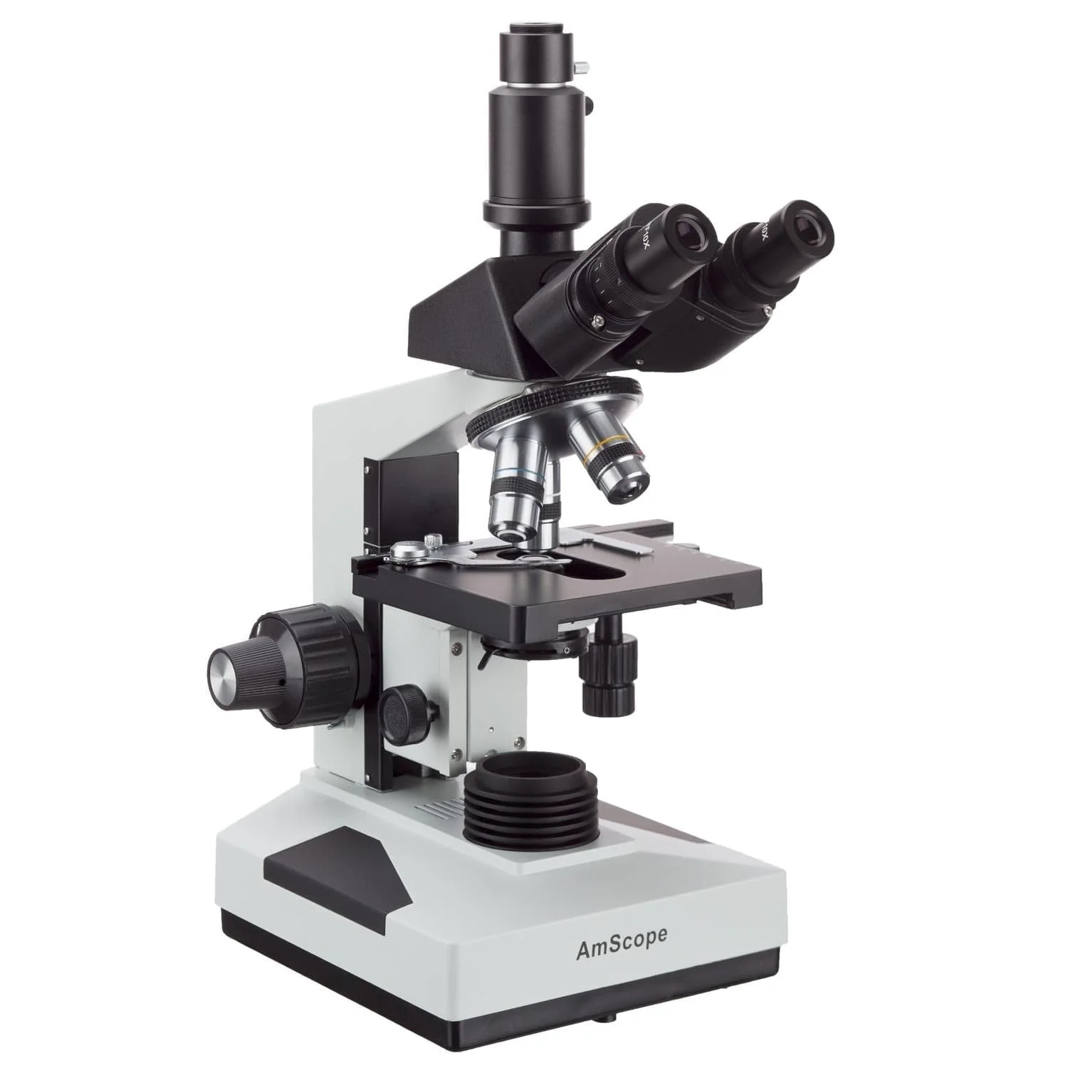 AmScope 40X-2000X Trinocular Biological Compound Microscope w/3MP USB 2.0 C-mount Camera