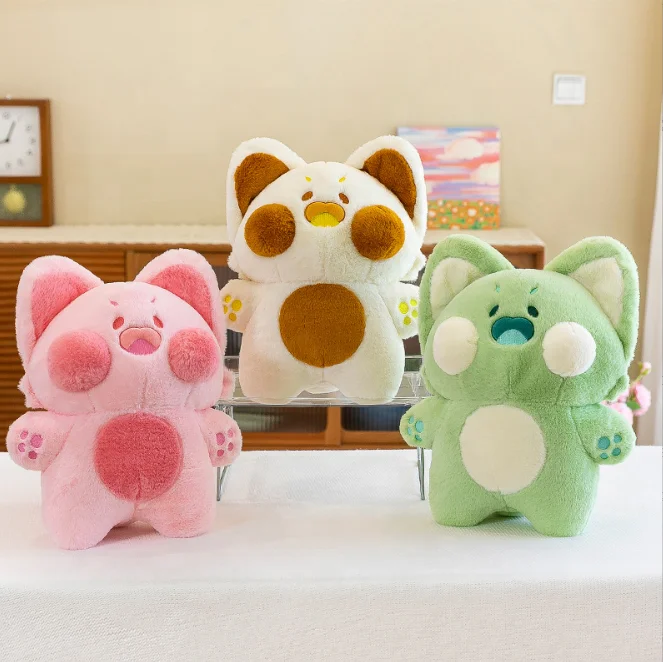 60 Cute Dudu Meow Doodle Dudu Cat Plush Kitten Kawaii Plushie Toy Fluffy Animal Doll