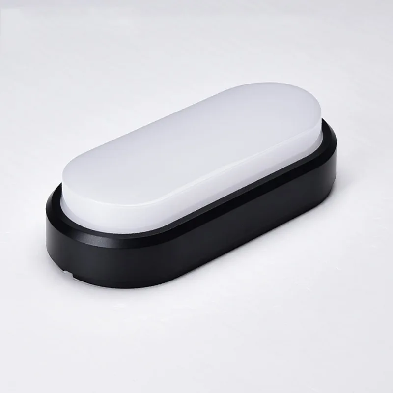 Светодиодные наружные настенные светильники пластиковые IP65 6 8 12 18 24 Вт круглые и овальные водонепроницаемые Настенные для сада гаража