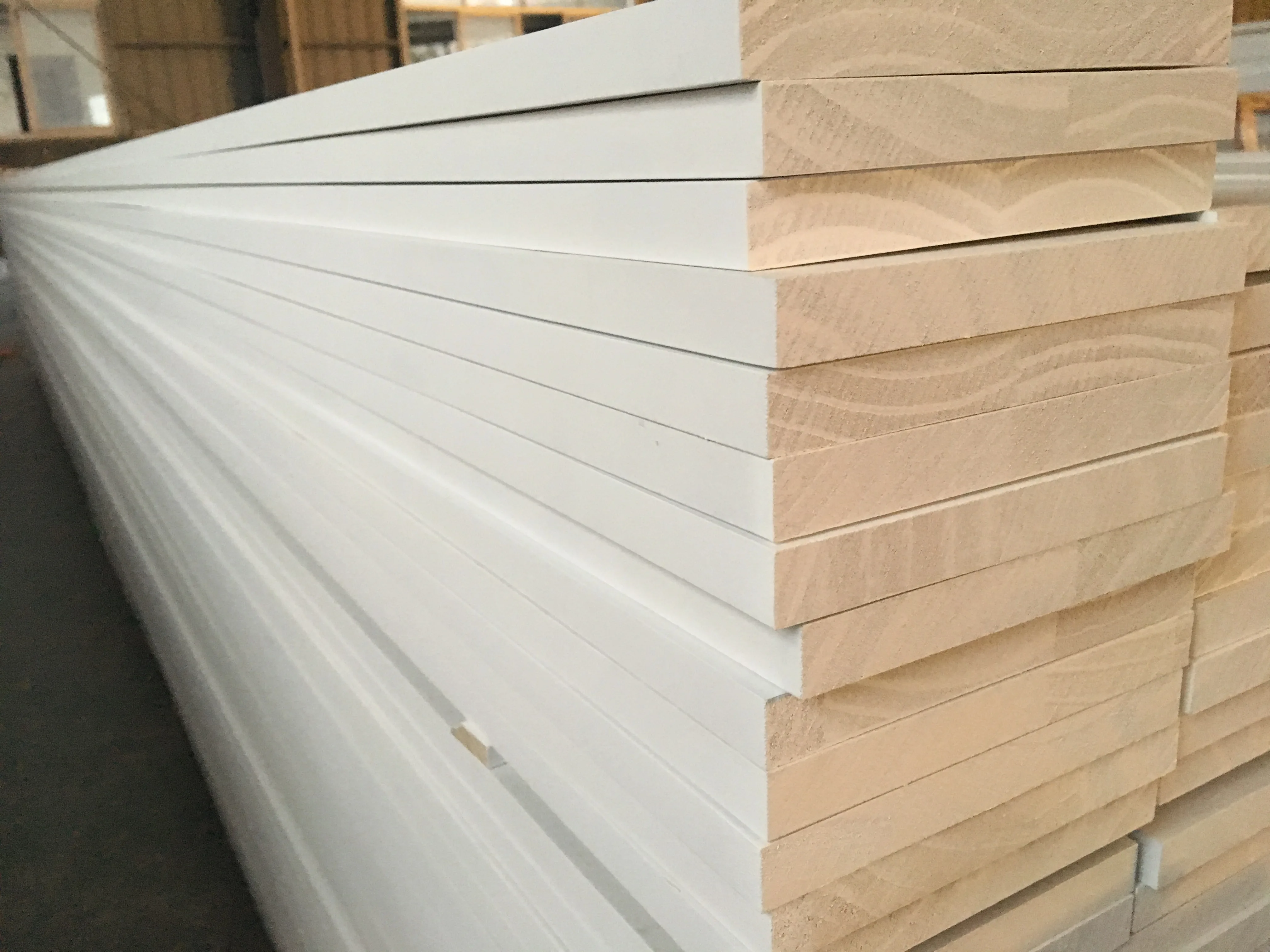 Interior and Exterior White Gesso Primed Wooden Door Jambs with Good Quality