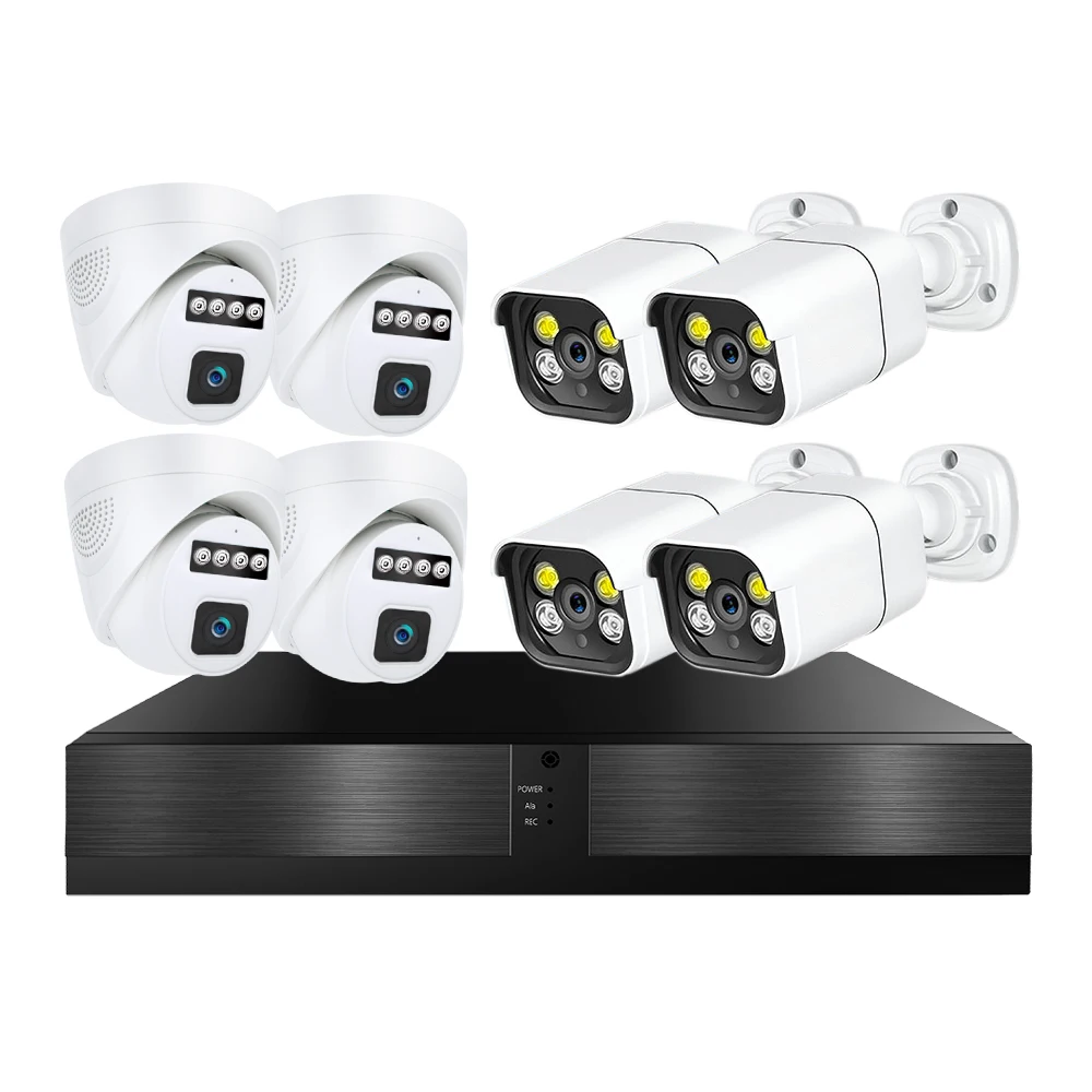 WESECUU factory prices cctv products cctv camera kit ip 4k surveillance system xmeye ip video cameras de seguridad