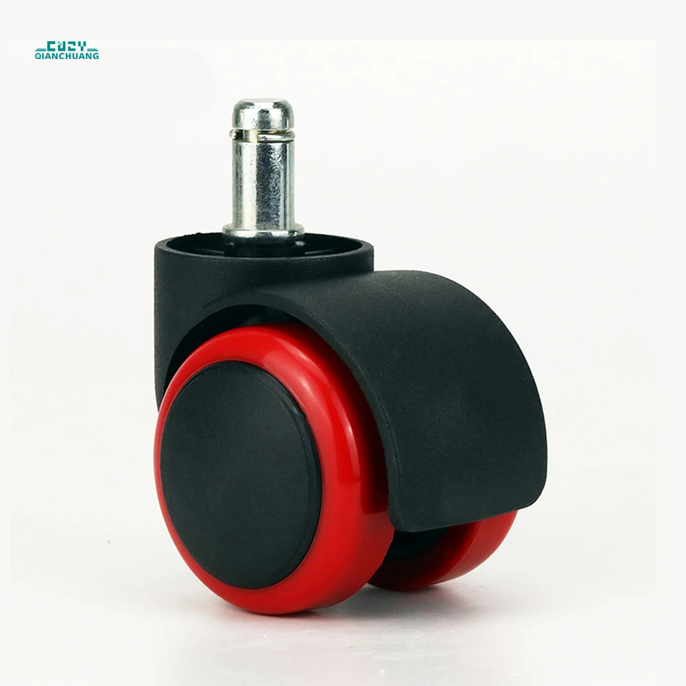Popular Product 50mm  PVC caster supplier for furniture  universal Swivel Flat Plate Plastic Caster