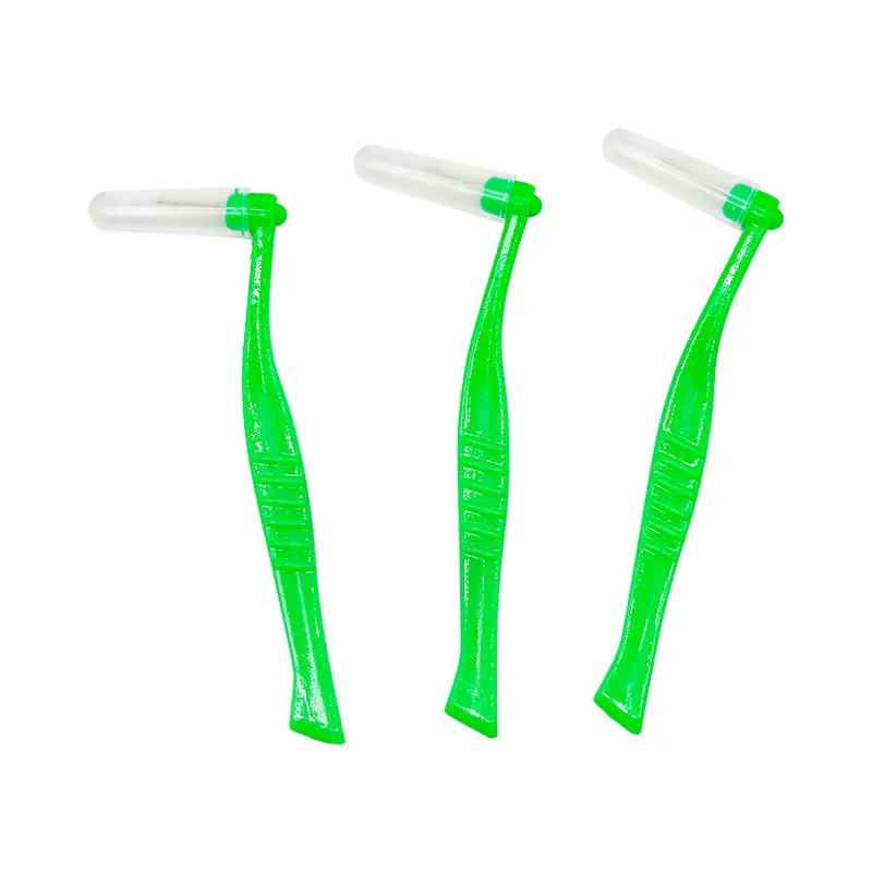 custom 5packs L-shaped interdental brush wholesale cheap teeth cleaning interdental brush