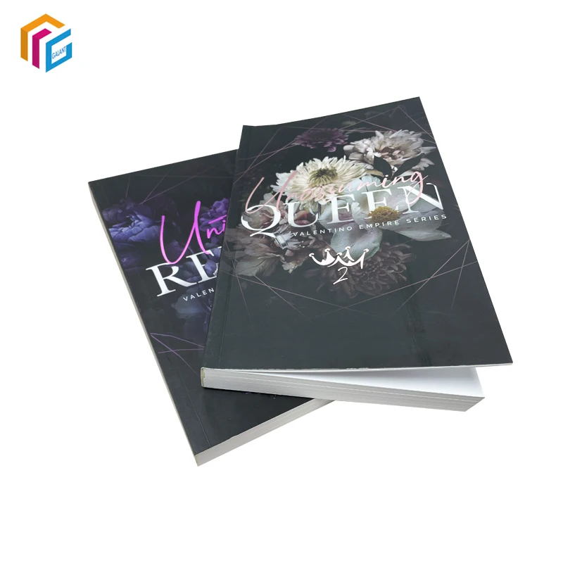 Оптовая продажа печать на заказ 5*8 дюймов книги с тиснением Обложка из фольги в мягкой обложке