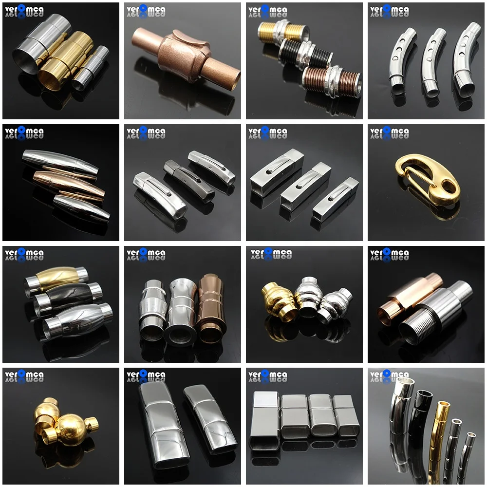 VEROMCA 4/6/8mm High Quality PVD Stainless Steel Bracelet Clasp accessories DIY Jewelry