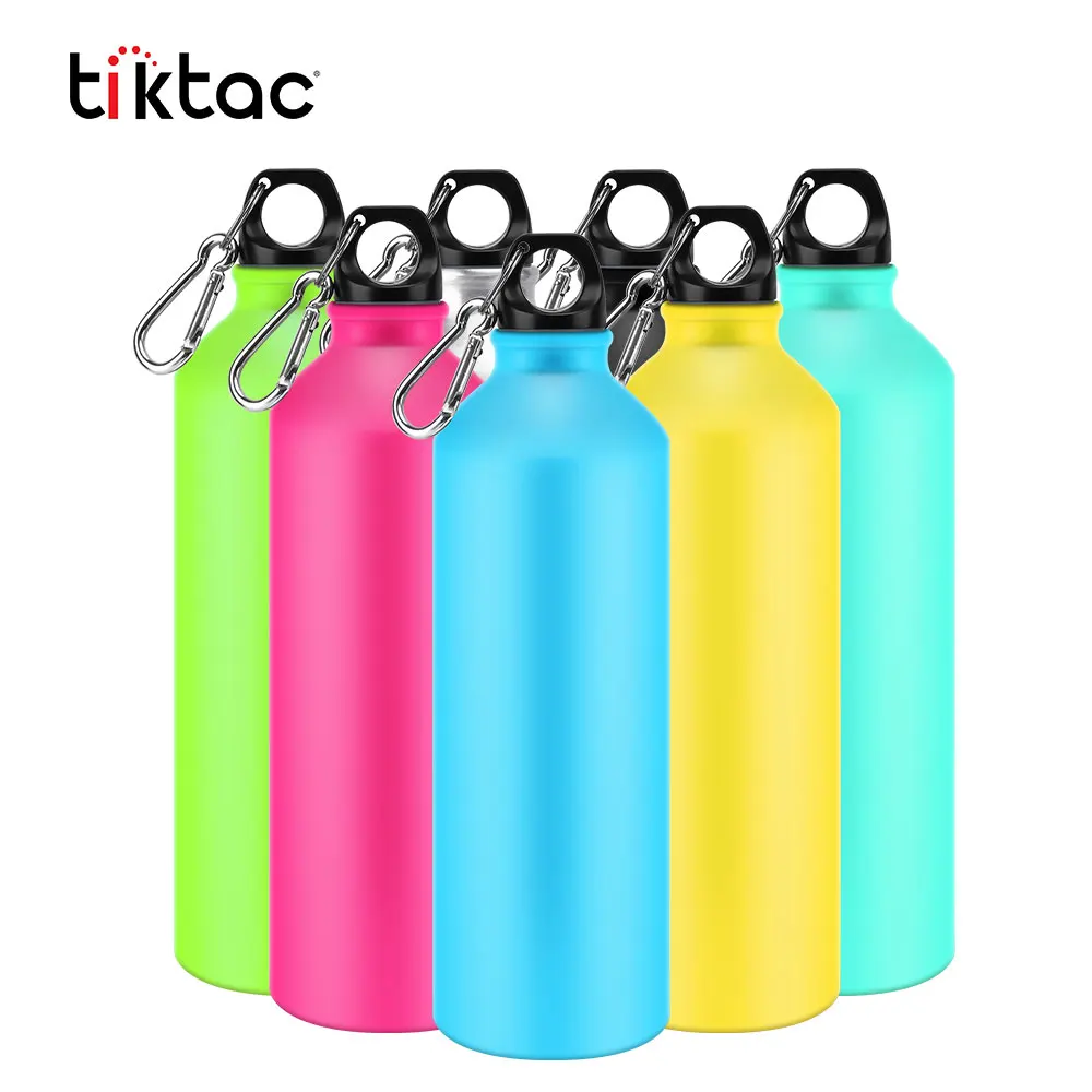 Wholesale bpa free 500ml white sublimation blanks aluminum bicycle water bottle