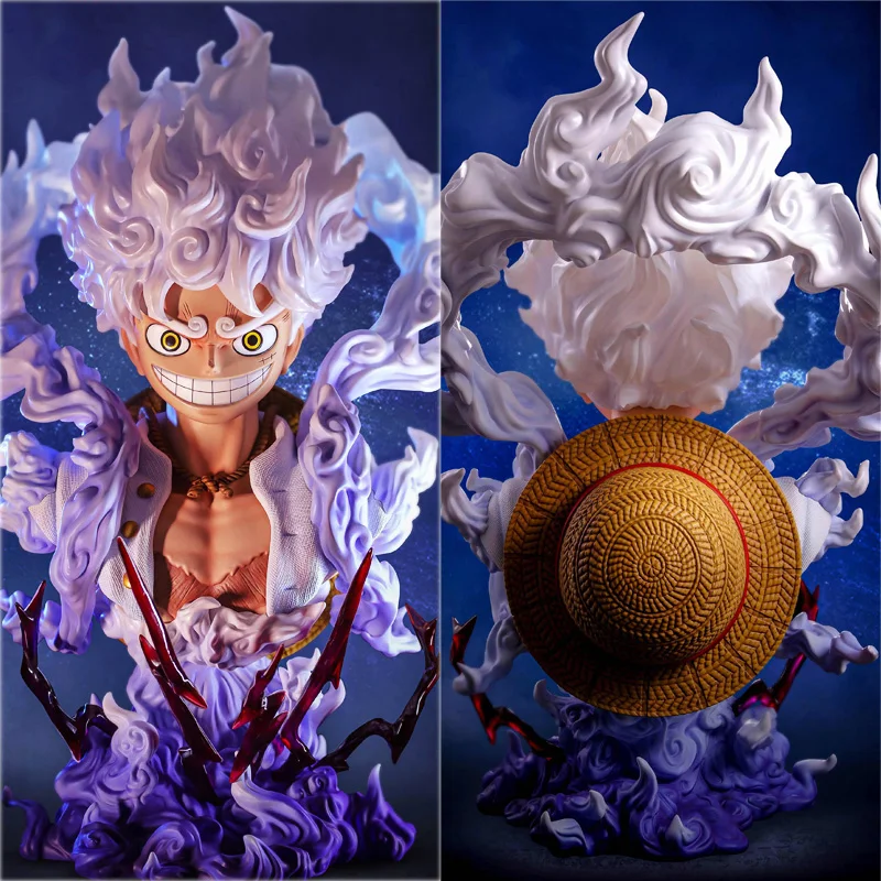 Фигурка Аниме One Piece 18 см Sun God nikgear 5 Luffy экшн-Фигурка Обезьяна D статуя бюста ПВХ Коллекционная модель