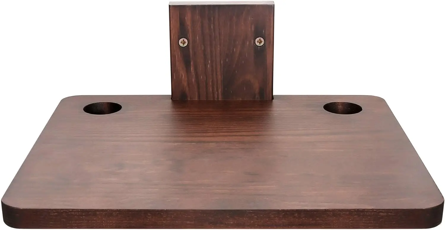 Floating Projector Wooden Wall Mount TV DVD Shelf Wooden Floating Entertainment Center Supports 20lbs Wooden Floating Shelf