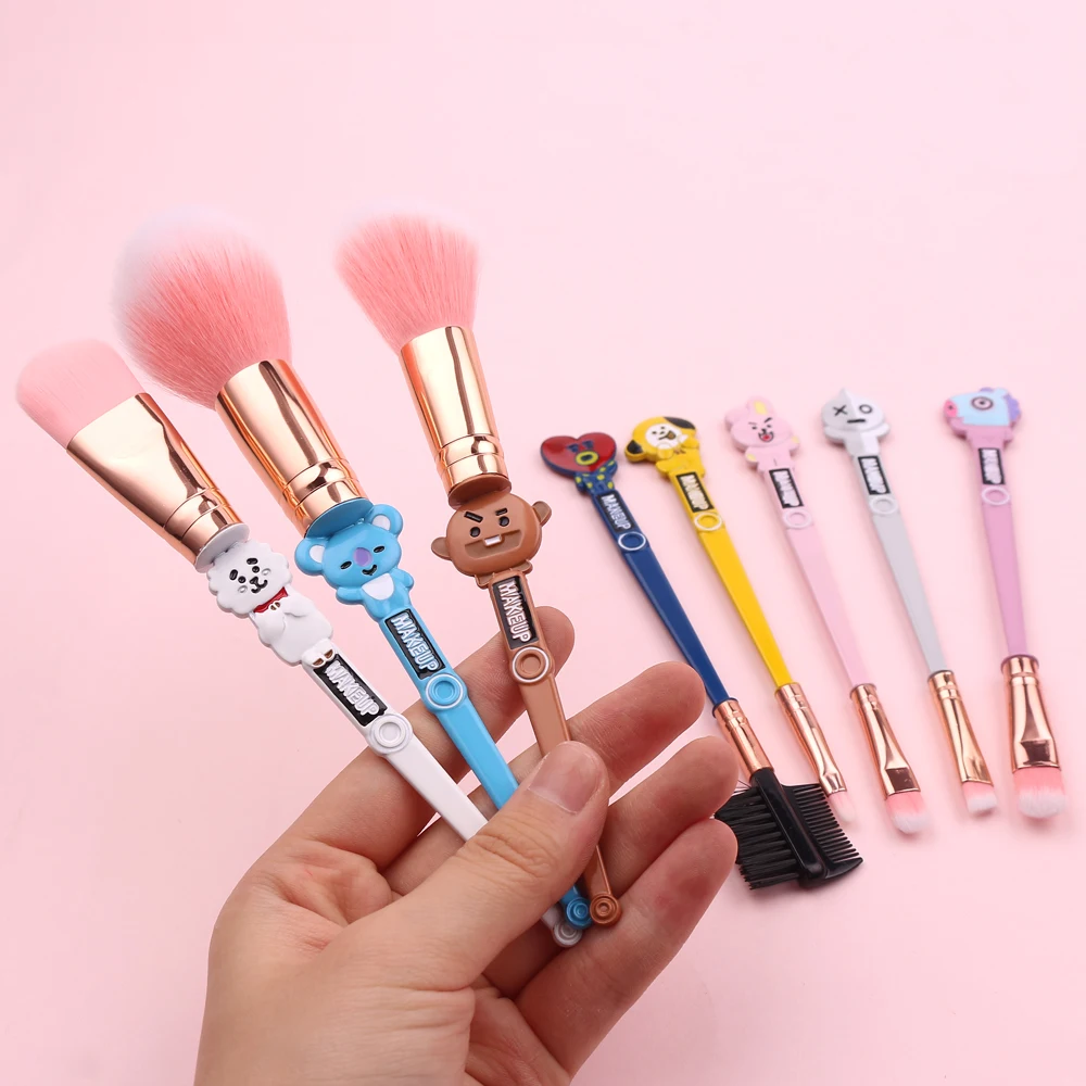 
Dropshipping Hot Sale Brush Case Makeup Forever 8pcs BTS Make Up Brushes High Quality Professional With Bag 