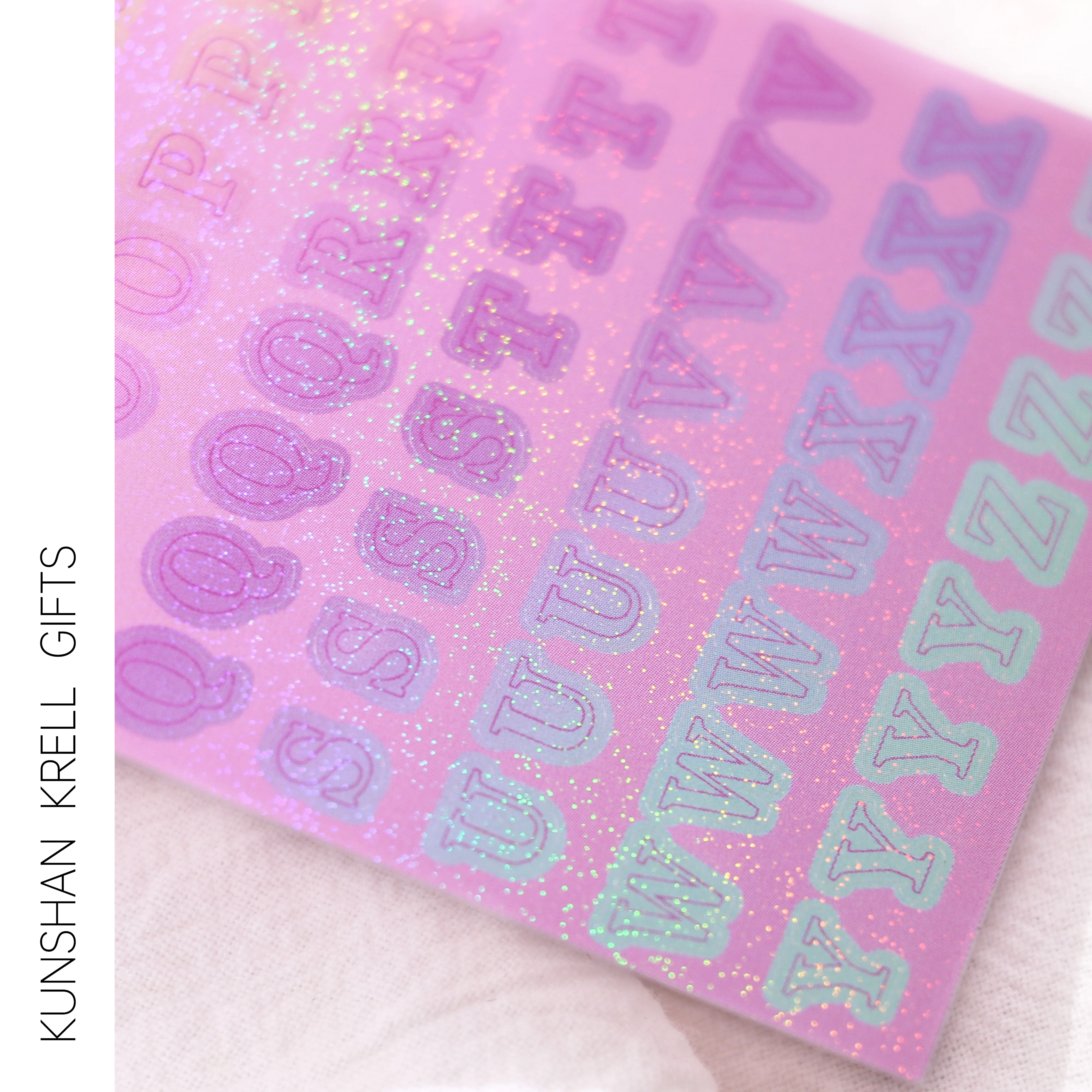 Custom Cute  Cartoon Sticker Custom Crystal Company Logo Stickers  Wholesale Custom Decorative Clear Stickers