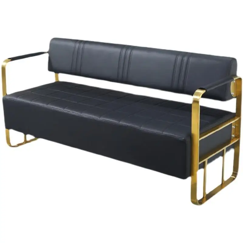 Office Small Apartment Barber Shop Sofa Waiting Strip Fashion Rest Sofa Cosmetology Shop Waiting Area Sofa salon chairs