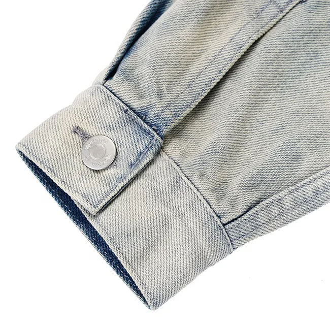 High quality jean jacket custom streetwear denim jacket for men jeans jacket