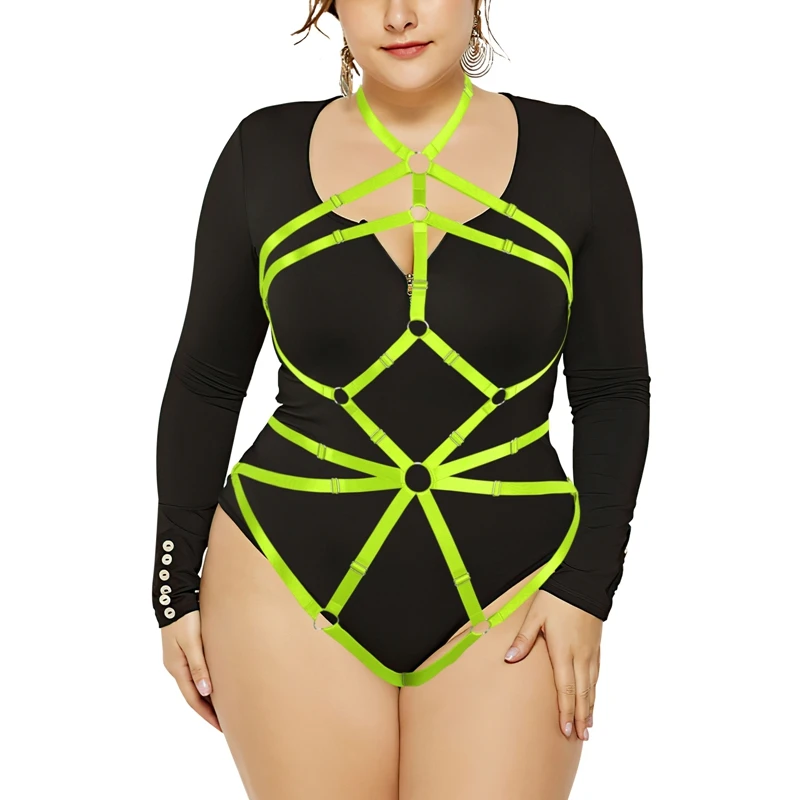 Women Bra Bondage Body Harness  Body Harness Full Set Adjust Carnival Gift for Party Night Clothes & Accessories