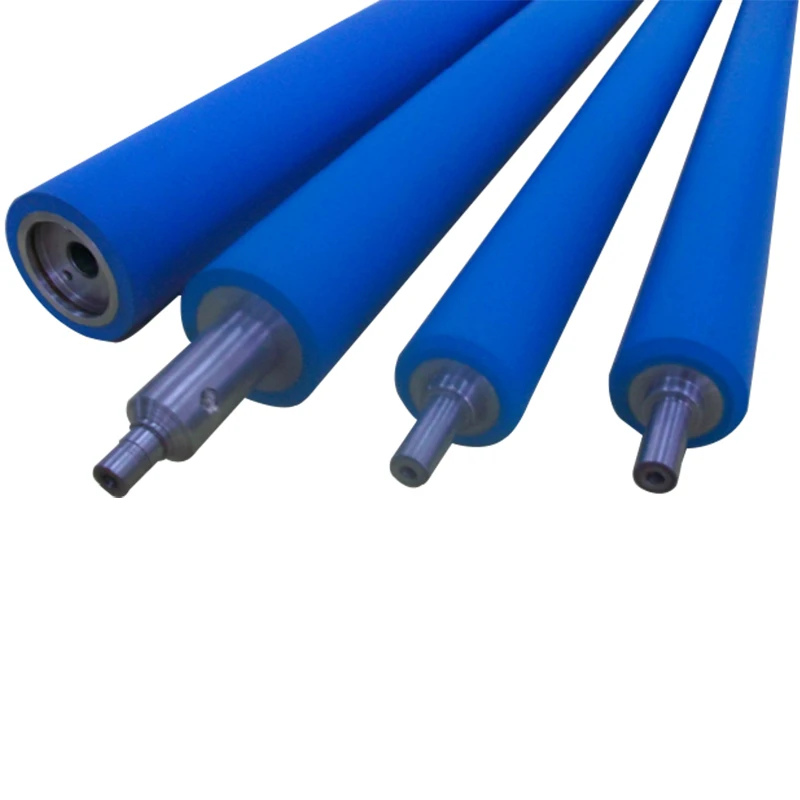 Printing Machine High Quality Industrial Silicone Plastic Roller Polyurethane Orange Red Rubber Roller
