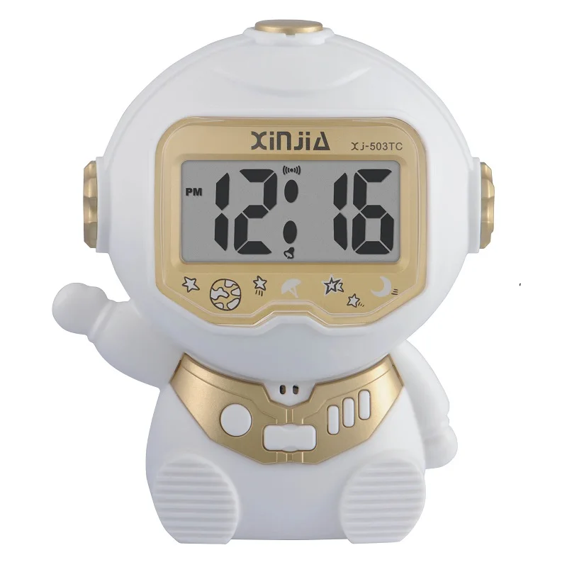 Модные недорогие пластиковые многоязычные ЖК-часы Xinjia рекламные цифровые говорящие часы