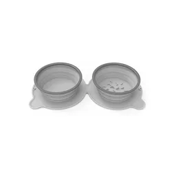 Silicone Collapsible Dog Bowls Water, Portable Travel Pet Food Feeding Bowl