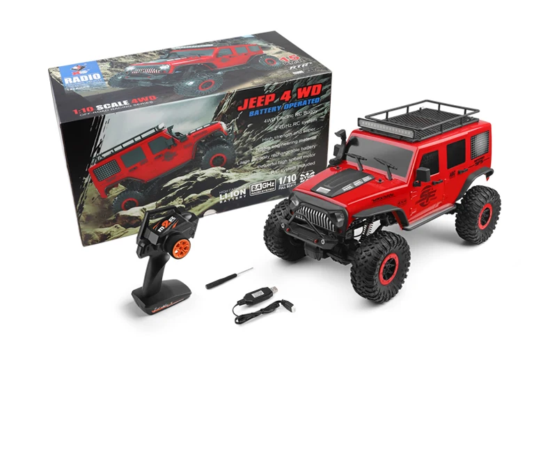 WL 104311 1/10 Remote control off-road Rock track vehicle 2.4G electric four-wheel drive two-bridge remote control vehicle