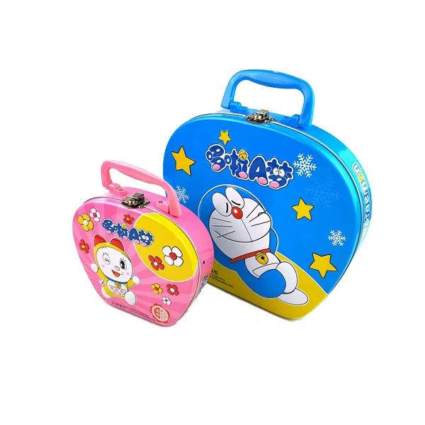 gift and promotional tin box wholesale tin lunch box with handle and lock customize child proof lunch tin